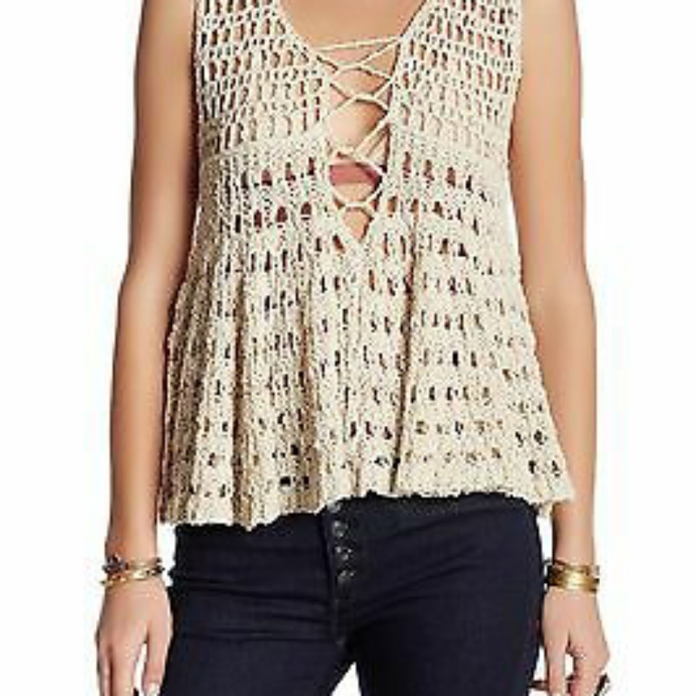 Free people crochet top